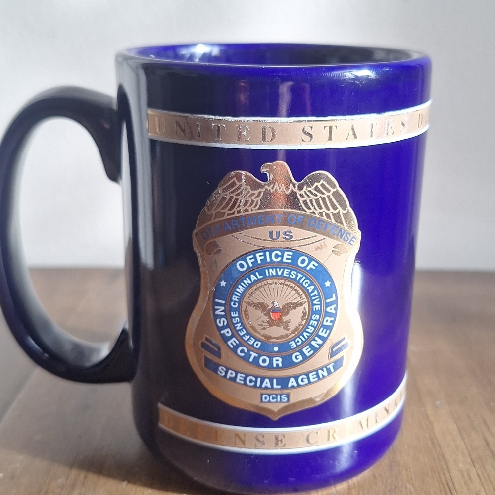 VTG Department of Defense DCIS Special Agent Mug - Cobalt Blue & Gold